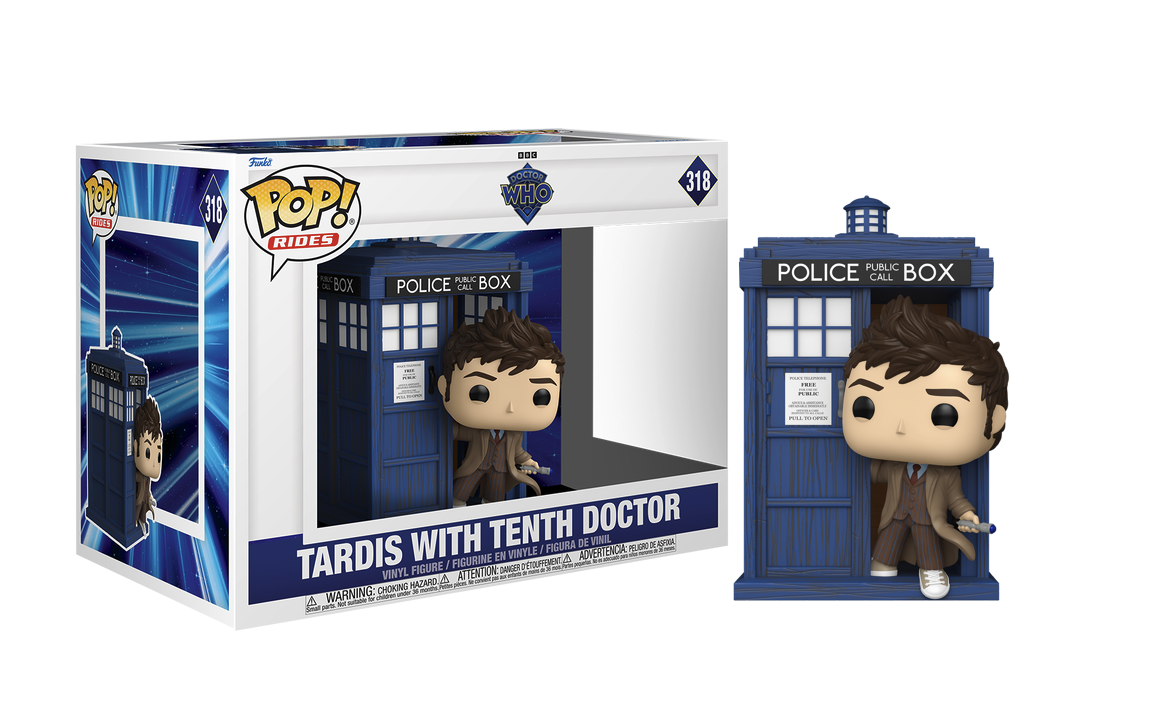 Pop Figure Doctor Who Tenth Doctor with Tardis SPECIALTY