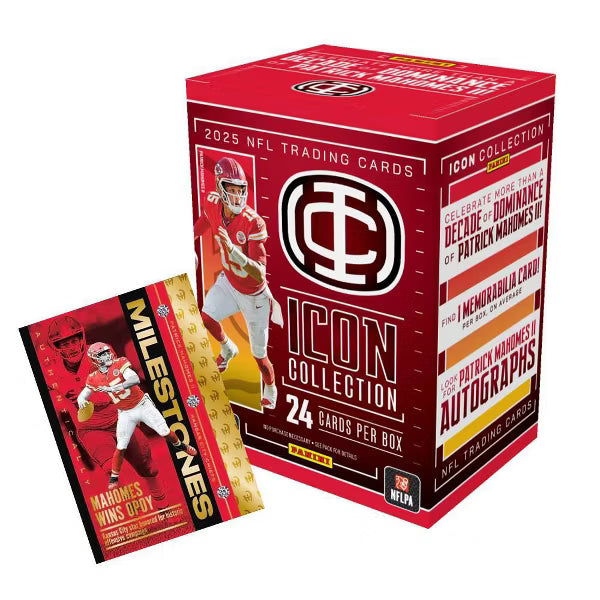 2025 Panini NFL Mahomes Icon Collection Football Trading Card Blaster Box