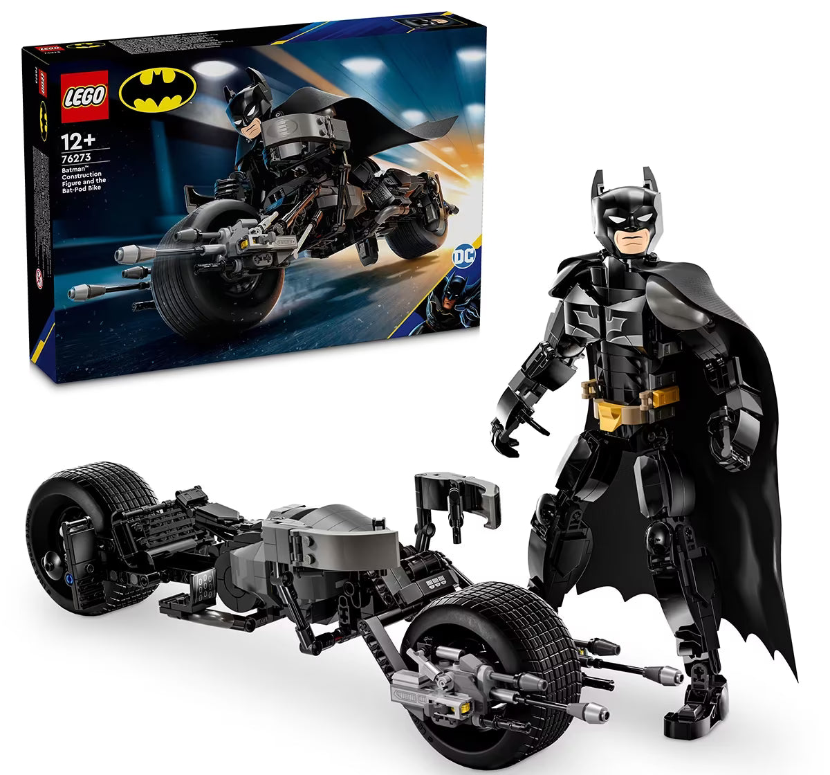 Batman Construction Figure and the Bat-Pod Bike