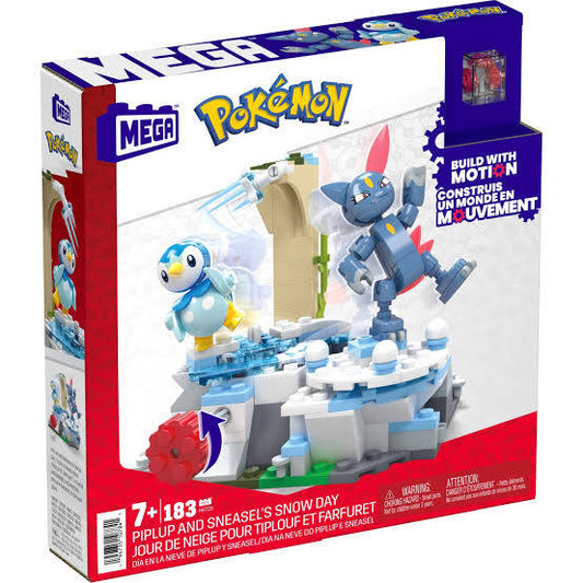 MEGA Pokémon Piplup & Sneasel’s Snow Day