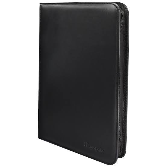 UP Pro Binder 9 Pkt Vivid Zippered Black 15907