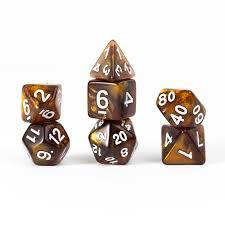 Sirius Dice - Dice Set - Treasure Topaz