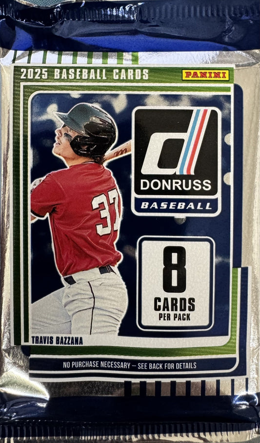 Panini 2025 Baseball Donruss 8-Card Pack