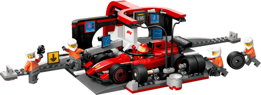 F1® Pit Stop & Pit Crew with Ferrari Car 60443