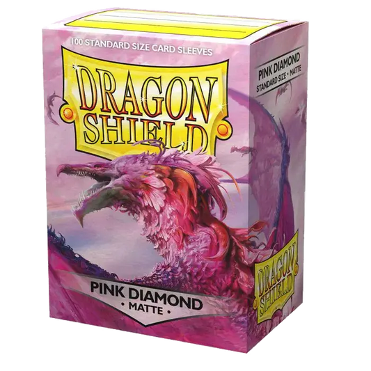 Dragon Shield Game Sleeves Matte Pink Diamond 100Ct Pack