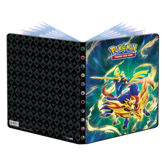 Sword and Shield 12.5 Crowned Sword Zacian and Crowned Shield Zamazenta 9-Pocket Portfolio for Pokémon