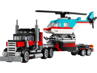 Flatbed Truck with Helicopter 31146