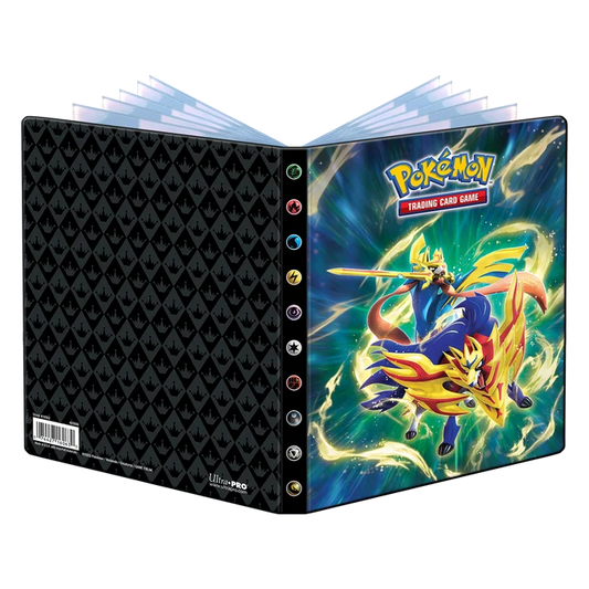 Sword and Shield 12.5 Crowned Sword Zacian and Crowned Shield Zamazenta 4-Pocket Portfolio for Pokémon