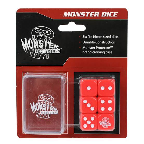 Monster Protectors Monster Dice Set Red