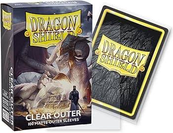 Dragon Shield Clear Outer Sleeves, 100ct Matte