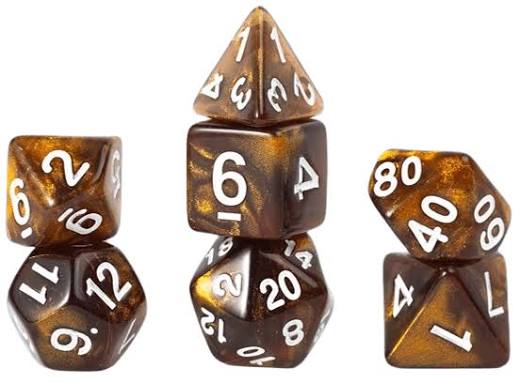 Sirius Dice - Dice Set - Treasure Topaz