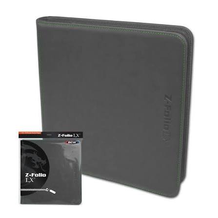12 pocket BCW z-folio grey binder