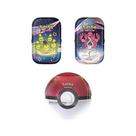 Tin Trio: 2 illustration tins + Poké Ball tin