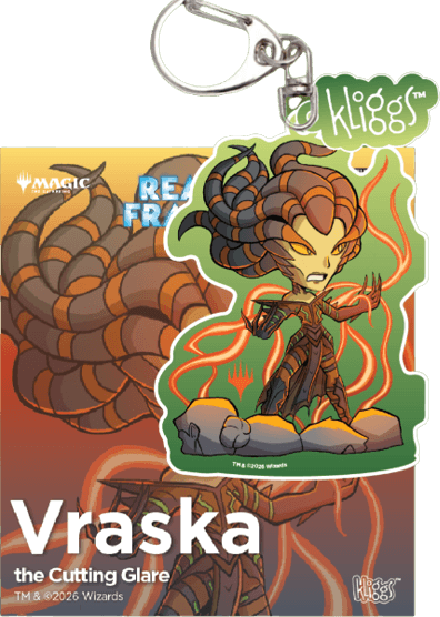 Gatherers' Tavern MTG Keychain- Reality Fractured Vraska the Cutting Glare