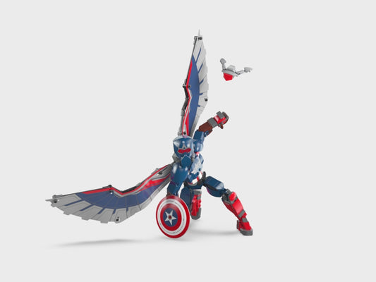 Captain America Construction Figure