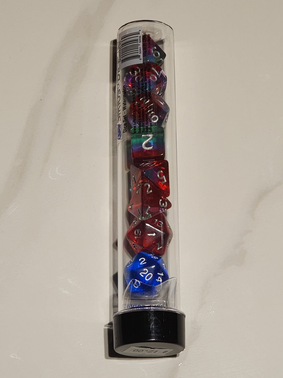Watermelon dice set