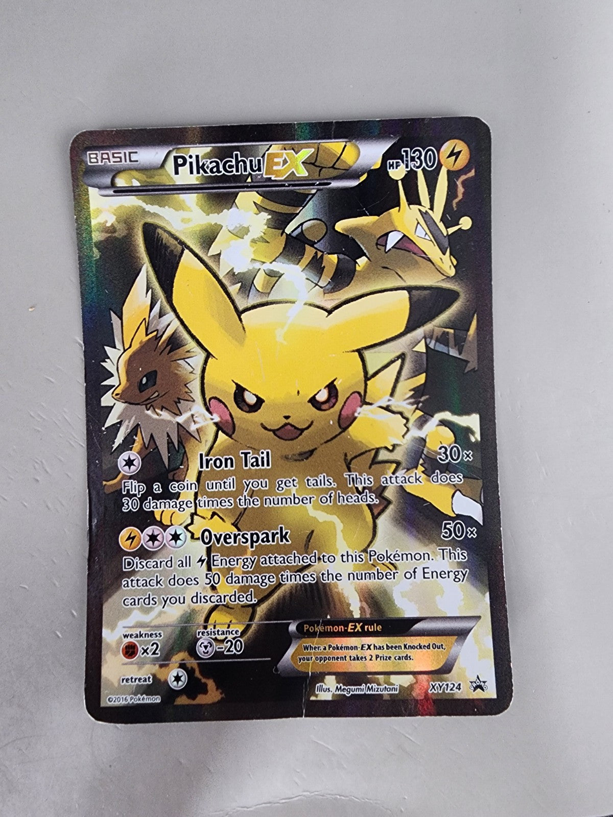 Pikachu EX XY124 HP