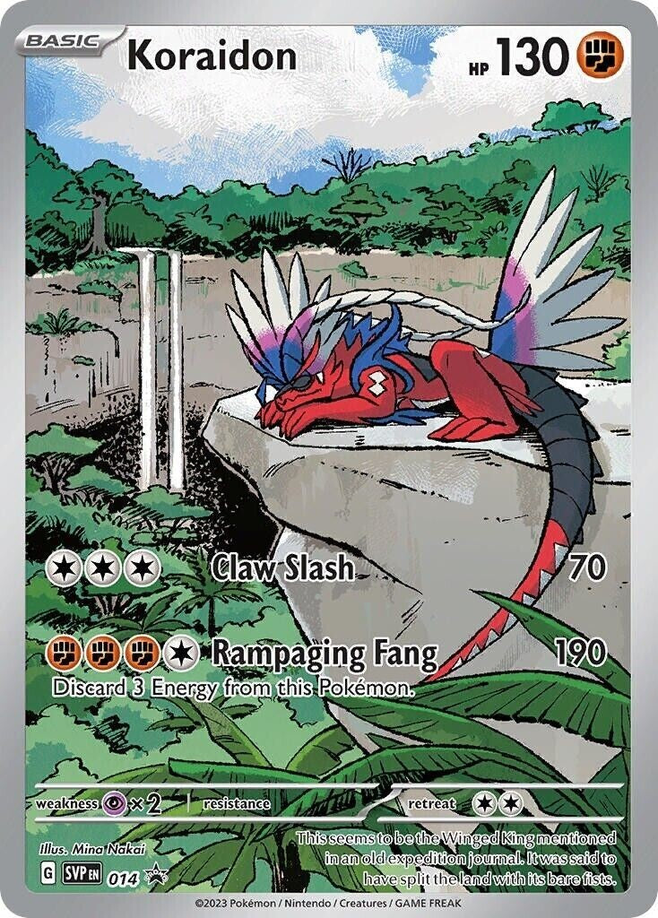 Koraidon 014 Sv: Scarlet & Violet Promo Cards Holo Near Mint NM