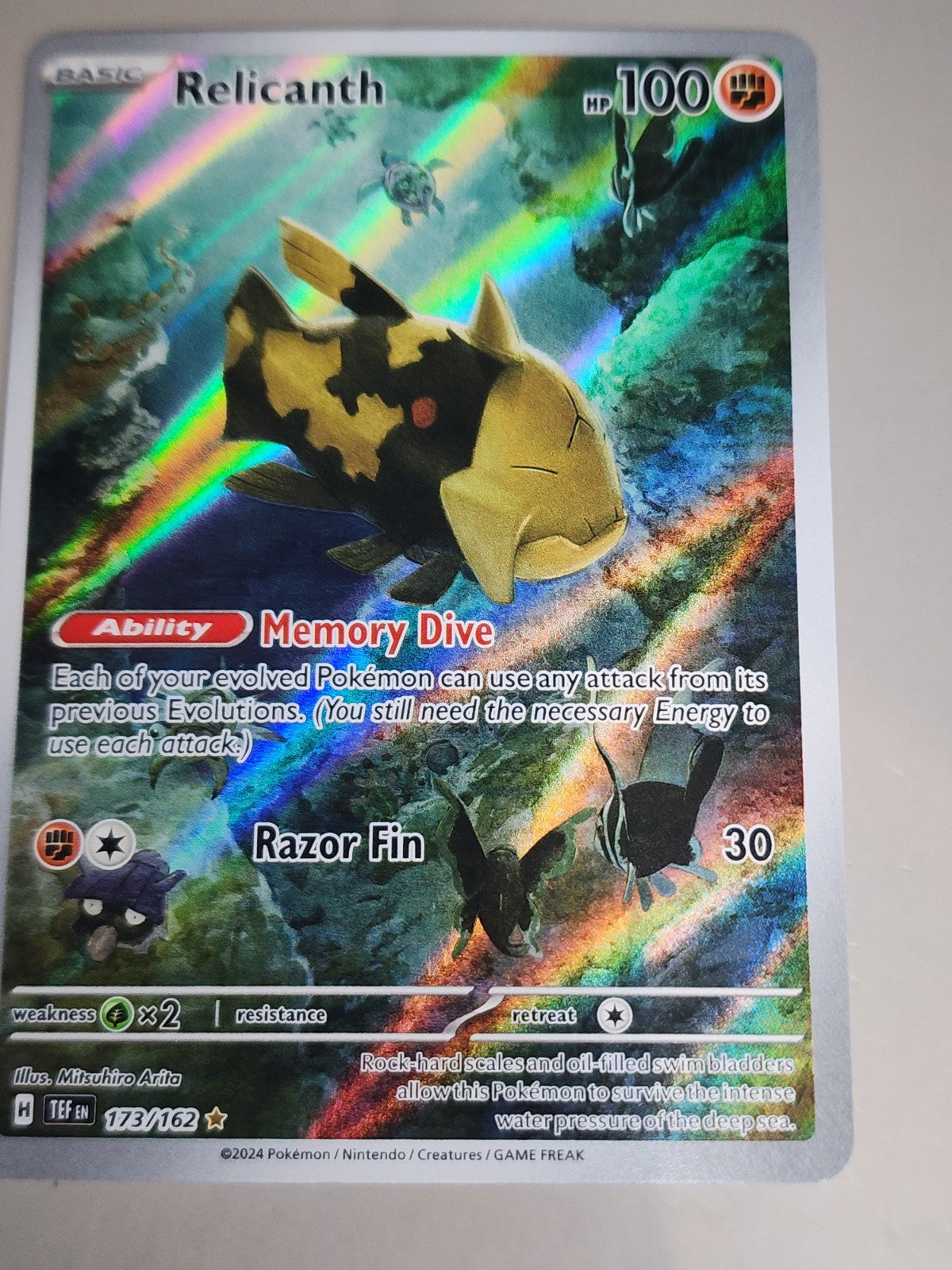 Relicanth 173/162 Temporal Forces Holo