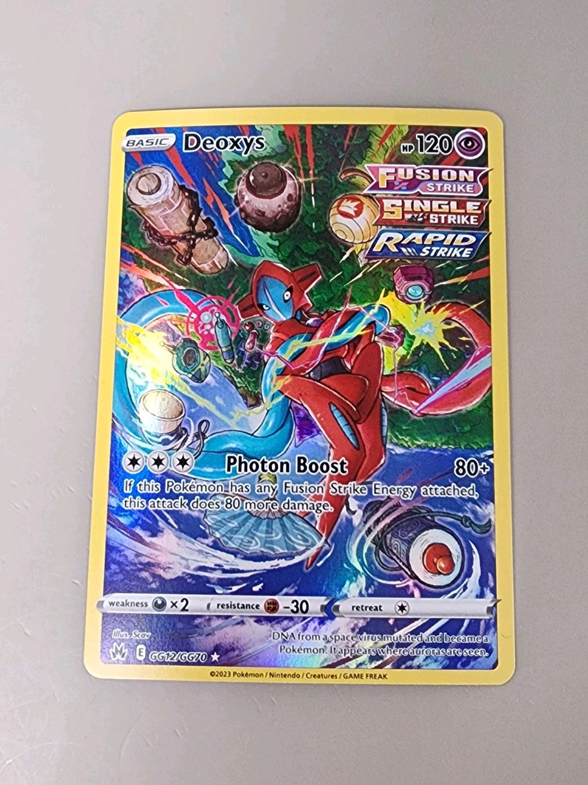 Deoxys GG12/GG70 Crown Zenith: Galarian Gallery Holo