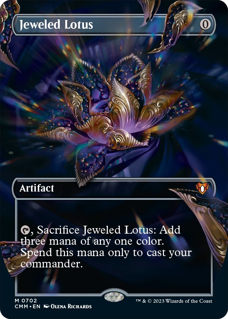 Jeweled Lotus (Borderless) Commander Masters Regular Near Mint NM