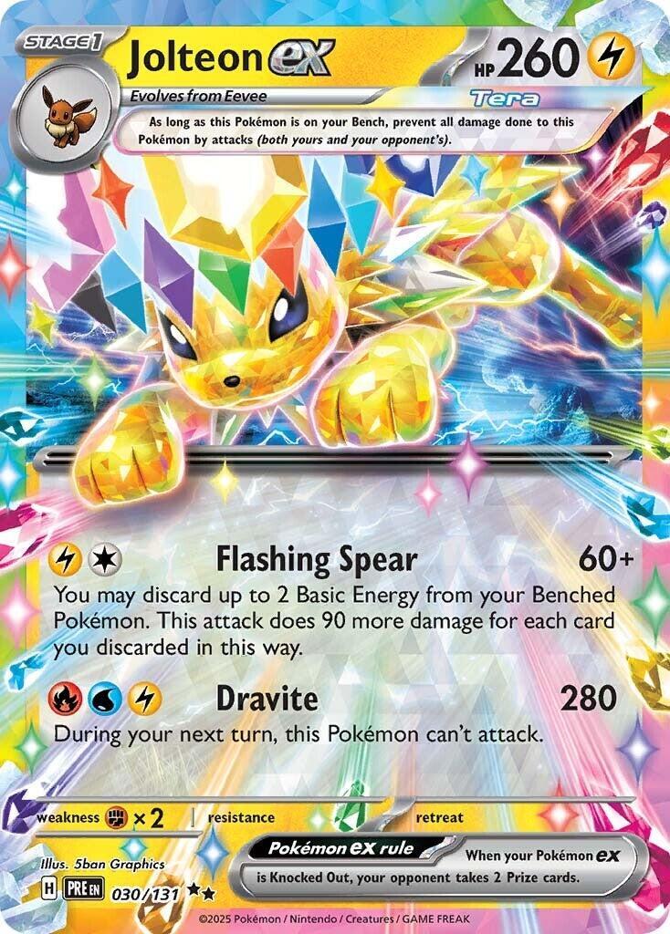Jolteon ex 030/131 Prismatic Evolutions Holo STAMPED Near Mint (NM)