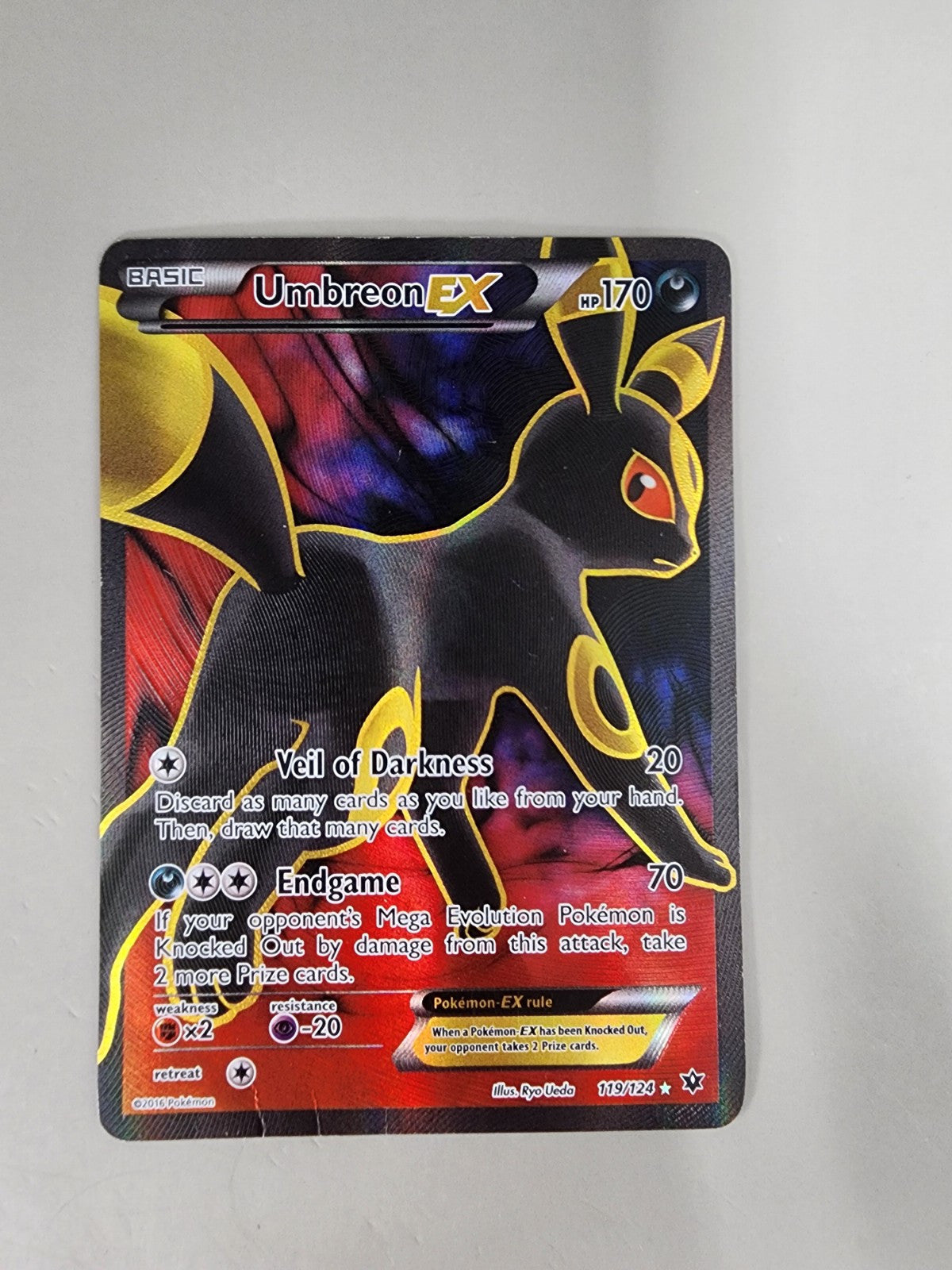 Umbreon EX (Full Art) 119/124 Fates Collide Holo Dmg