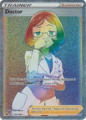 Doctor (Secret) 214/198 Swsh06: - Chilling Reign Holo Near Mint (NM)