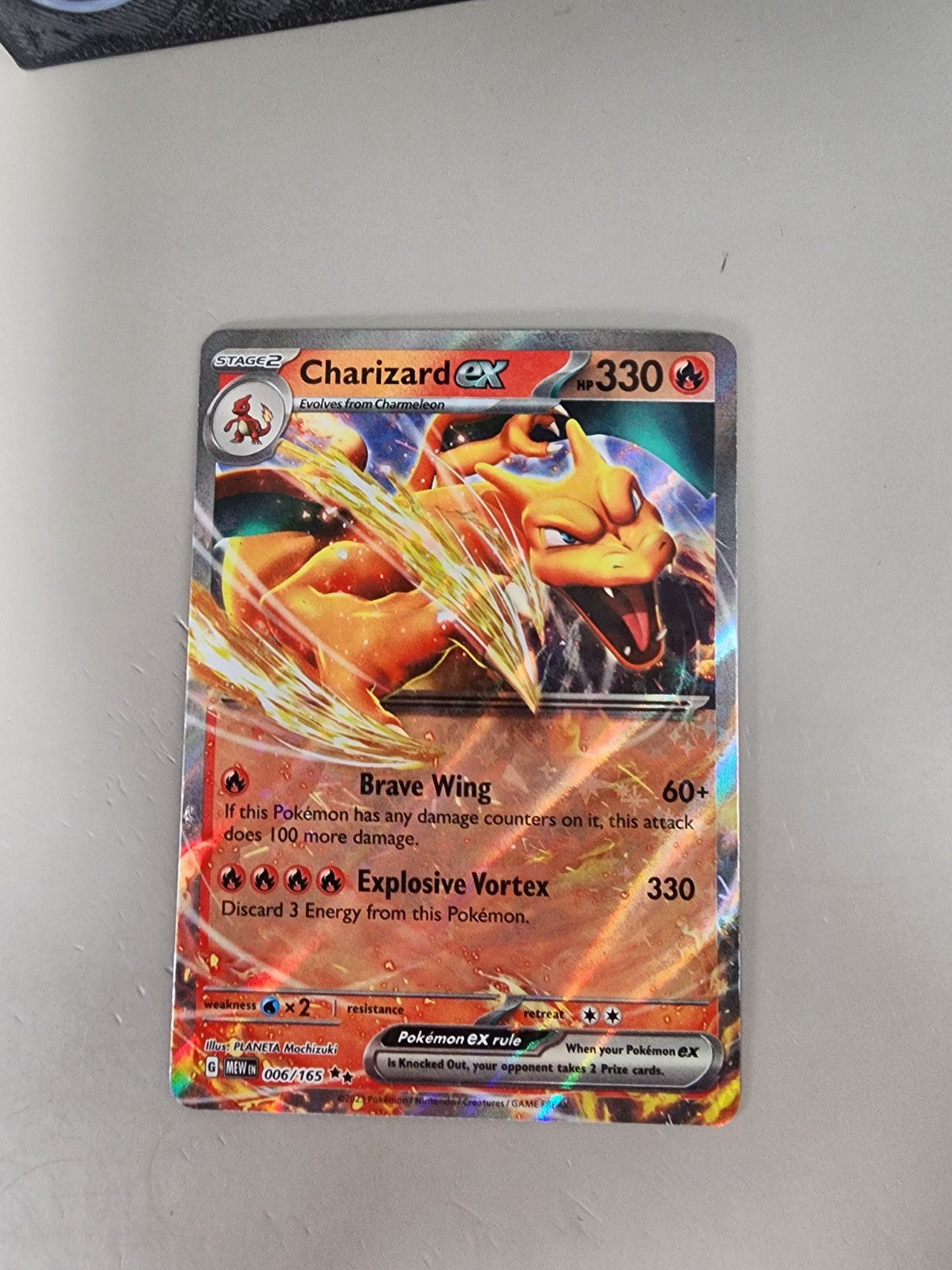 Charizard ex 006/165 Scarlet & Violet 151 Holo NM