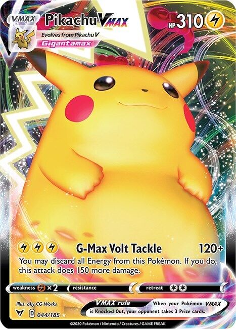 Pikachu VMAX 044/185 Swsh04: Vivid Voltage Holo NM