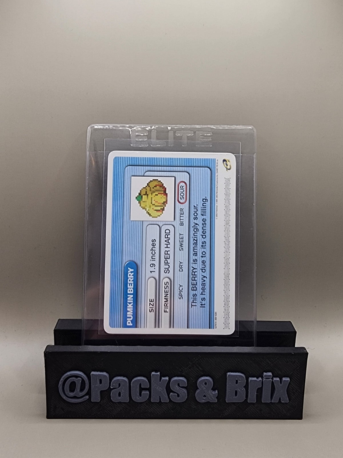 Pokemon Battle Card E Reader Ruby Gameboy Advance 2003 Pumkin Berry HP