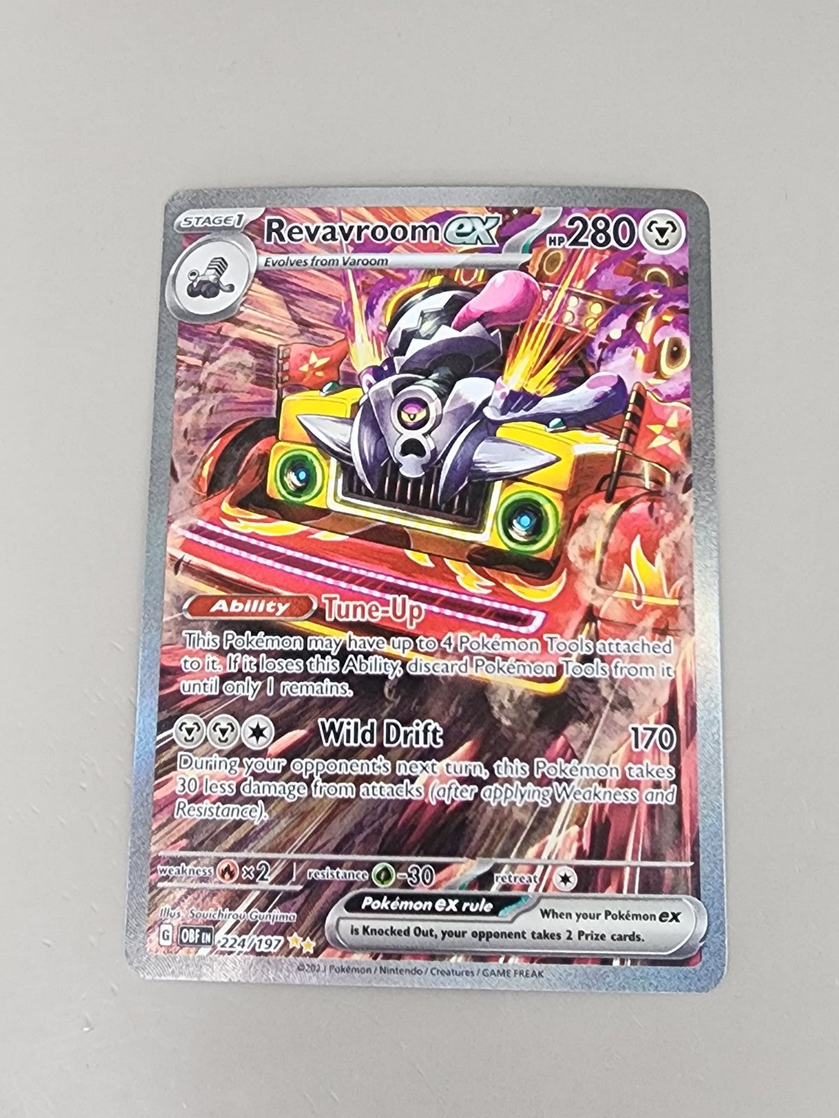 Revavroom ex 224/197 Sv03: Obsidian Flames Holo