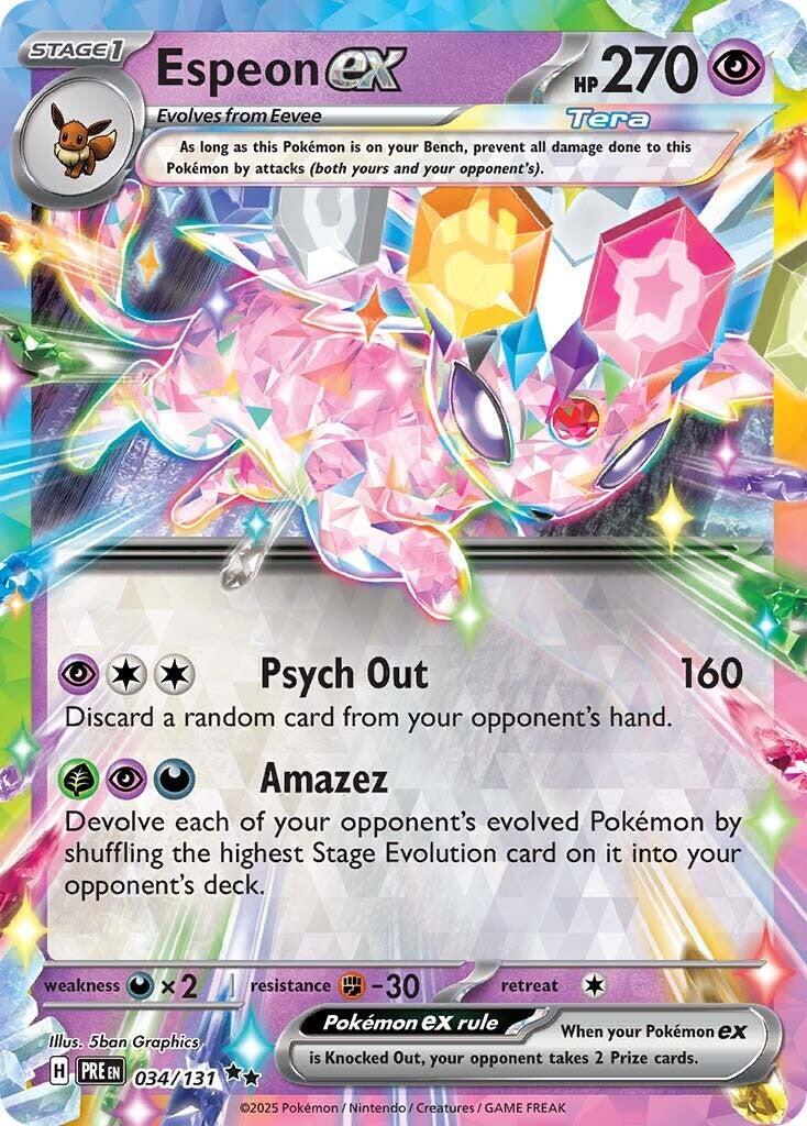 Espeon ex 034/131 Prismatic Evolutions Holo