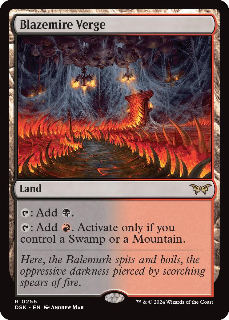 Blazemire Verge Duskmourn: House of Horror Regular