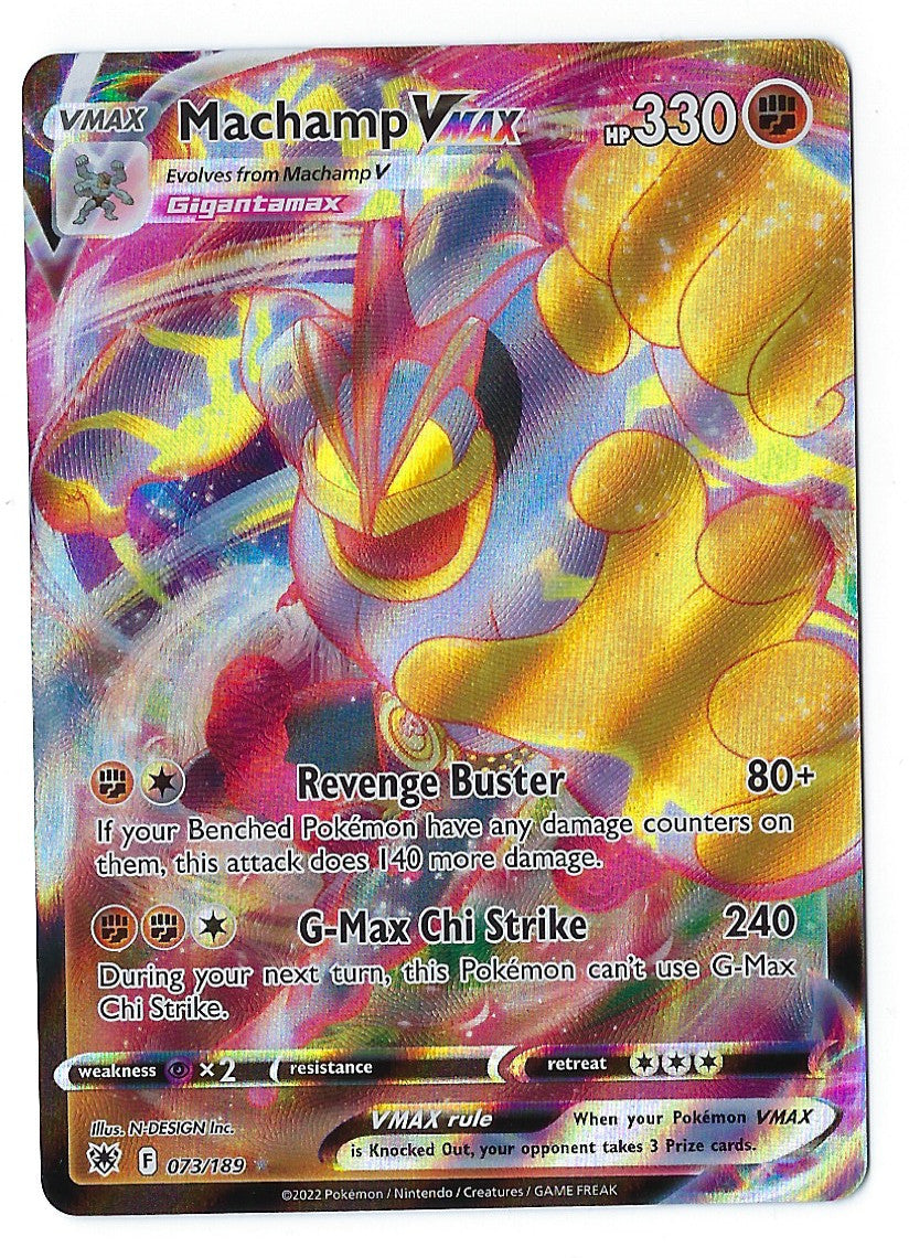 Machamp VMAX 073/189 Swsh10: Astral Radiance Holo Near Mint (NM)
