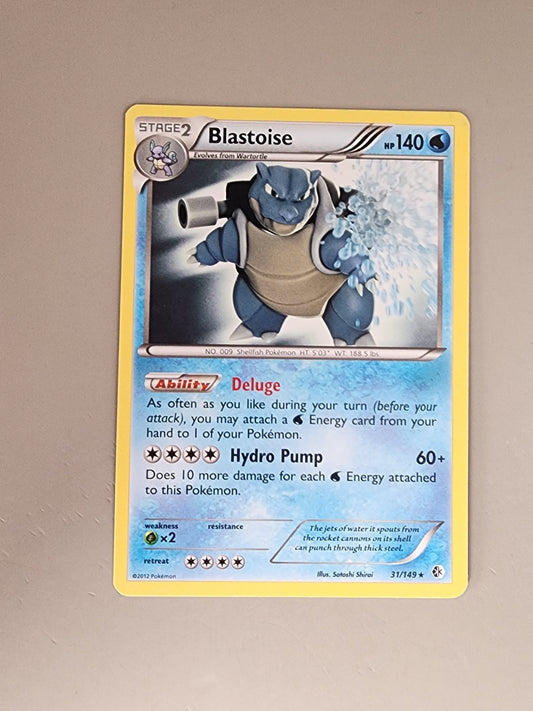 Blastoise - (BW Boundaries Crossed) 031/149 Deck Exclusives Regular LP