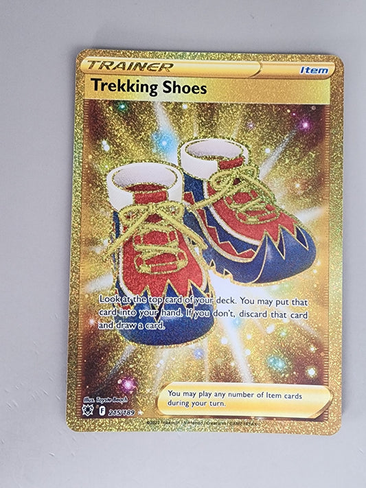 Pokemon TCG Trekking Shoes - 215/189 Astral Radiance Gold Trainer Secret Rare NM