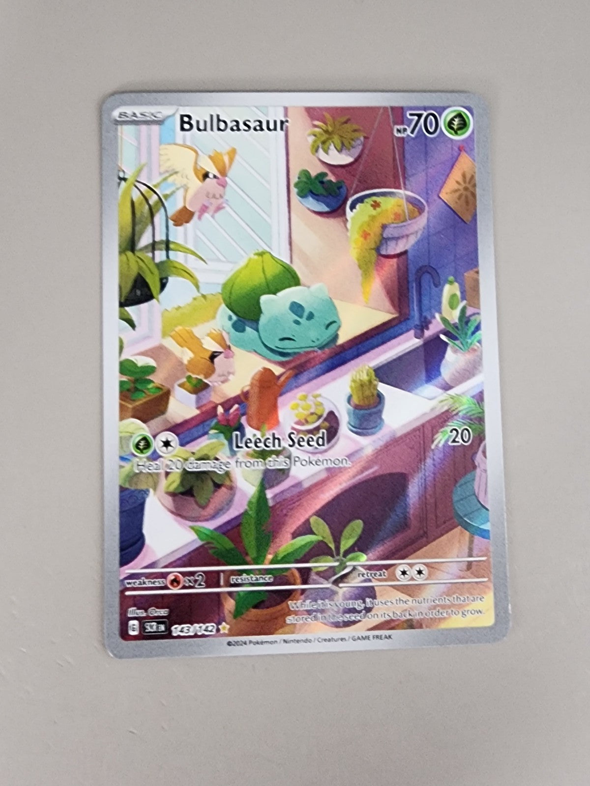 Bulbasaur 143/142 Sv07: Stellar Crown Holo NM