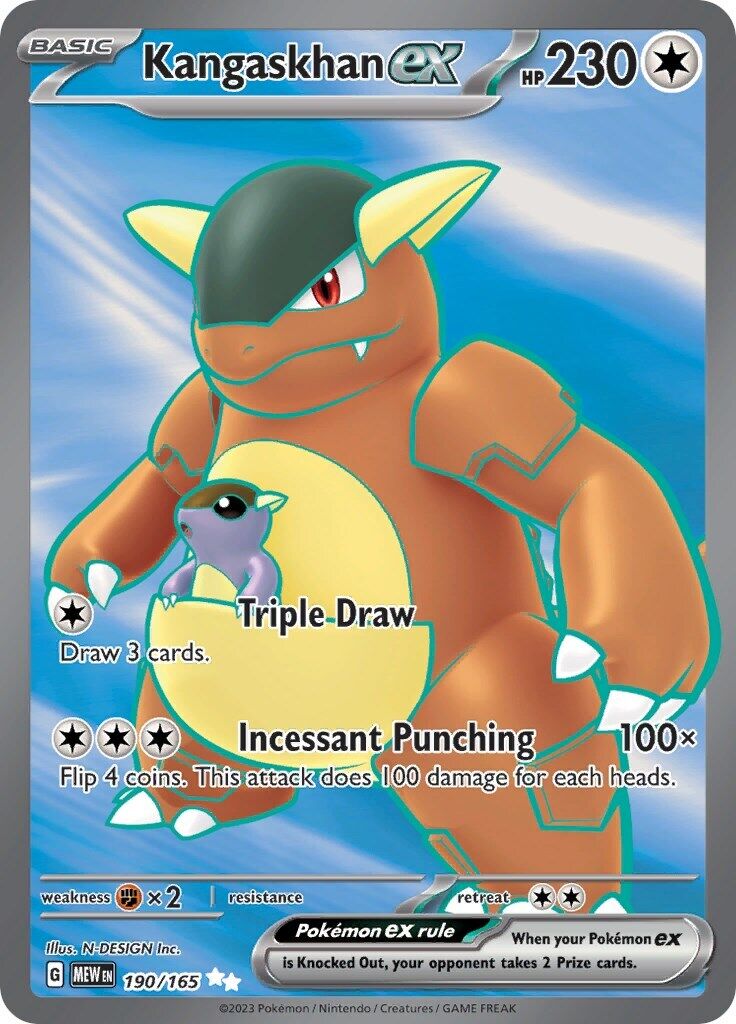 Kangaskhan ex 190/165 Sv: Scarlet & Violet 151 Holo LP