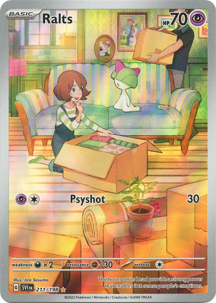 Ralts 211/198 Sv01: Scarlet & Violet Base Set Holo PSA 9