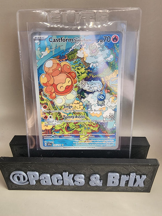 Castform Sunny Form 195/191 NM Surging Sparks Holo