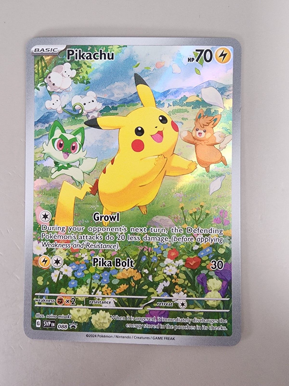 Pikachu 088 Scarlet & Violet Promo Cards Holo MP