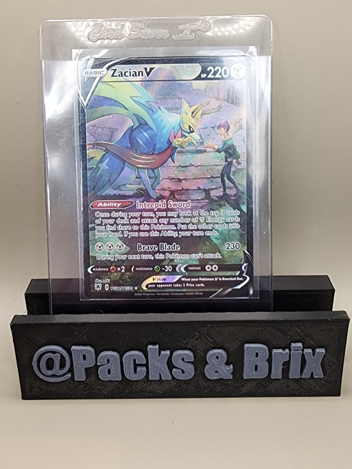 Zacian V TG21/TG30 Astral Radiance Trainer Gallery Holo