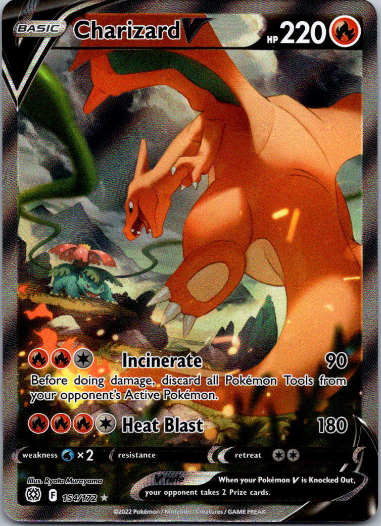 Charizard V (Alternate Full Art) 154/172 Swsh09: Lightly Played LP