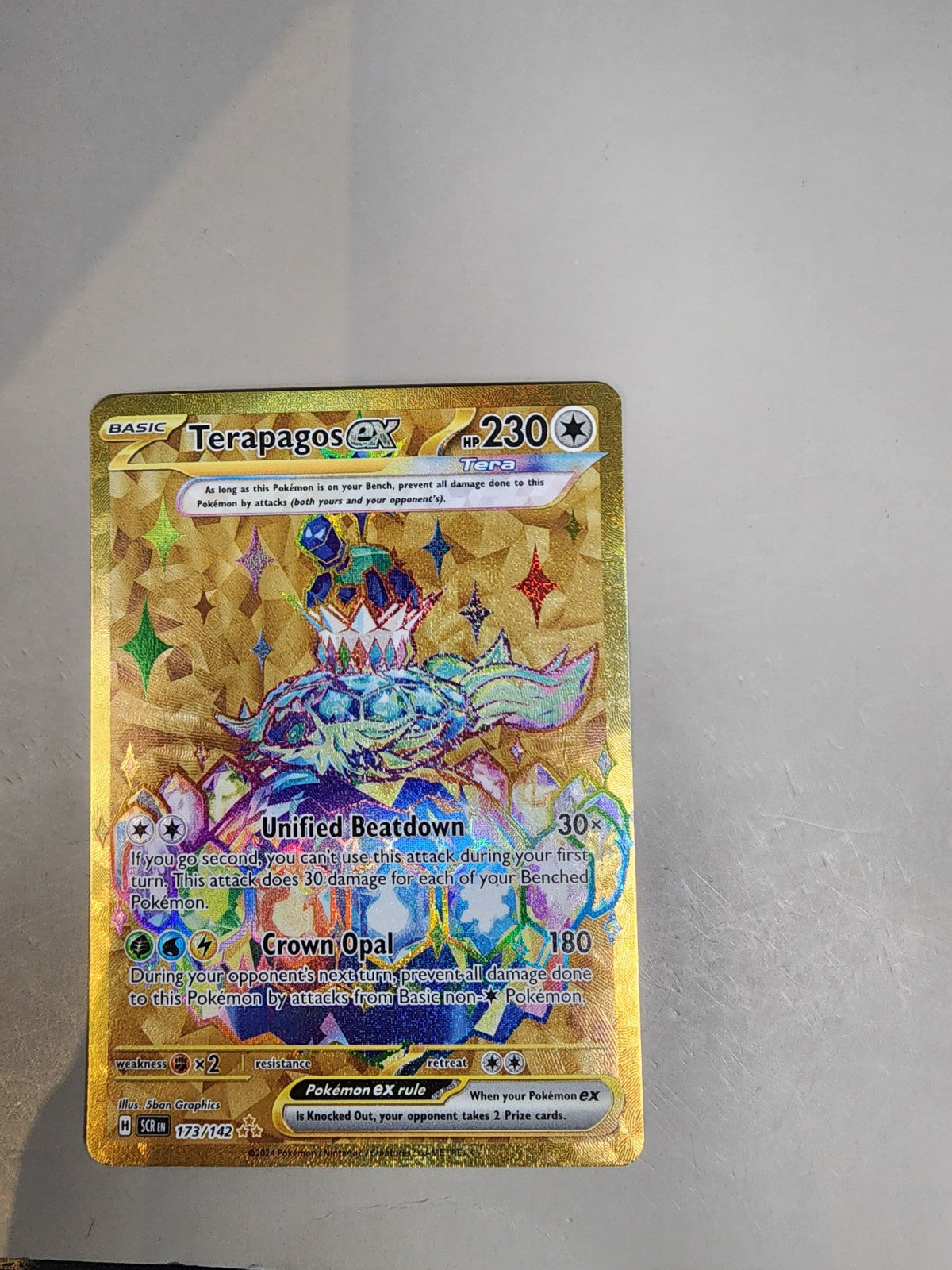 Terapagos ex 173/142 Stellar Crown Holo NM