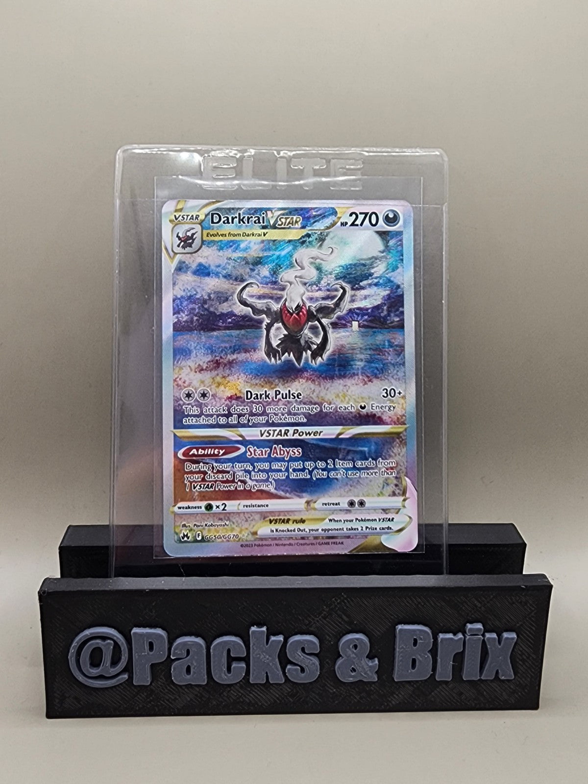 Darkrai VSTAR GG50/GG70 Crown Zenith: Galarian Gallery Holo NM