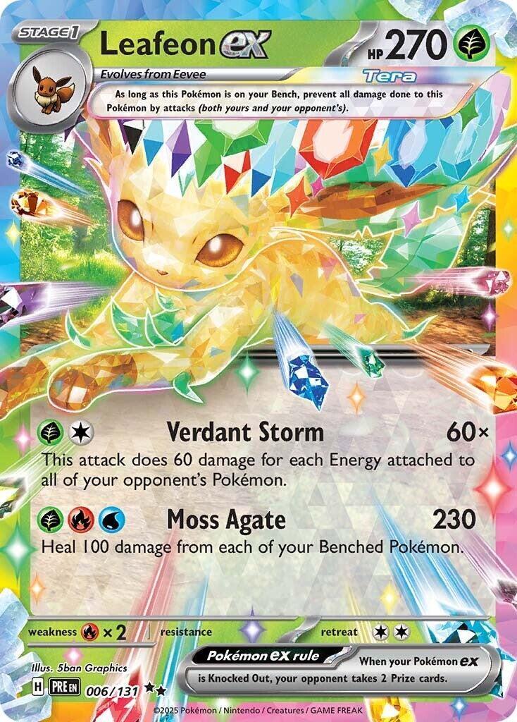 Leafeon ex 006/131 Prismatic Evolutions Holo