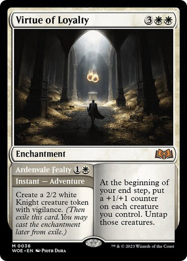 Virtue of Loyalty Wilds of Eldraine Regular NM