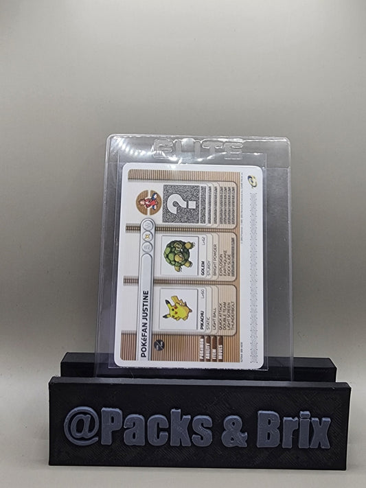 Pokefan justine 2003 Pokémon Game Boy Advance Battle E Reader Card HP