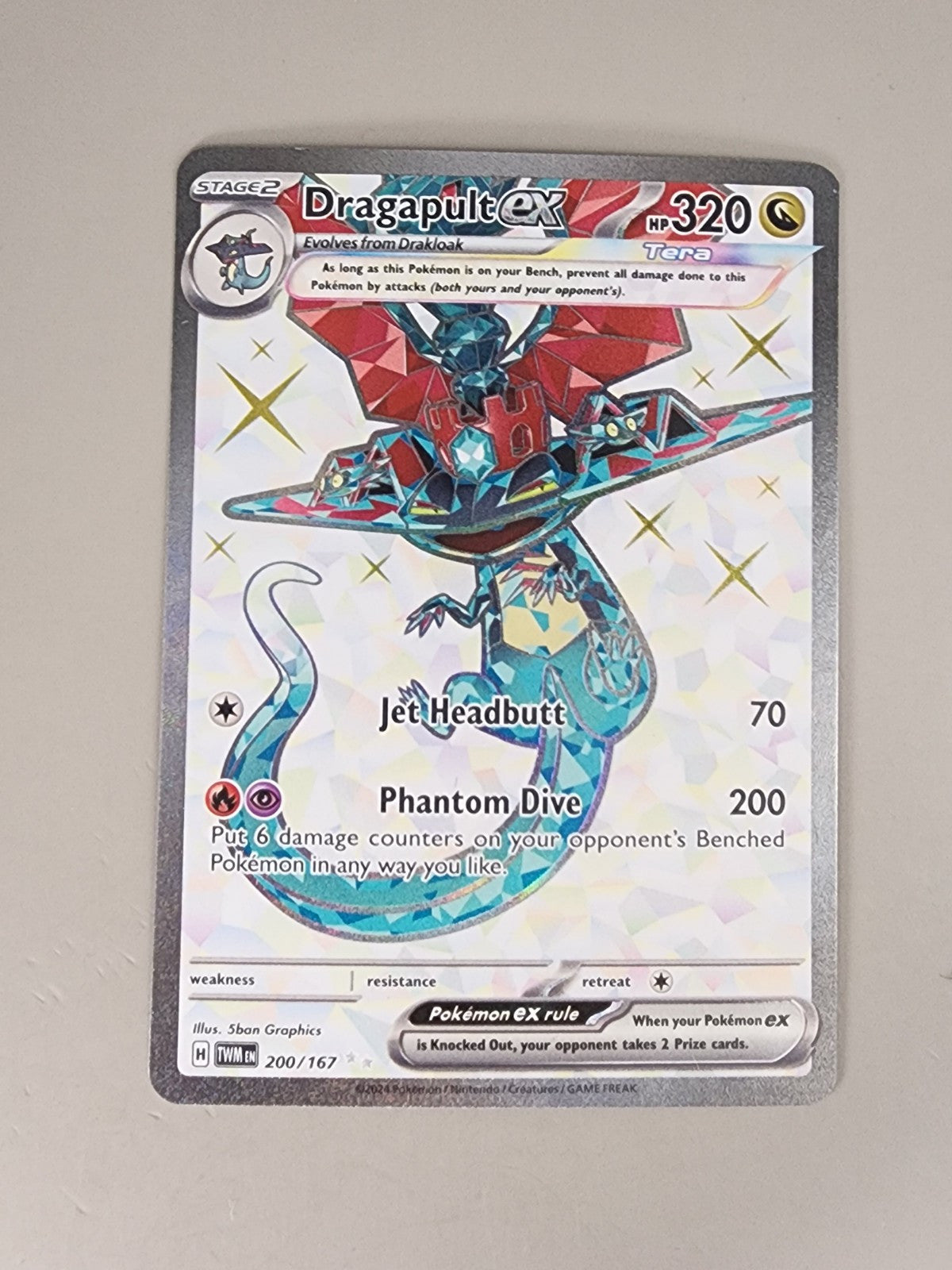 Pokémon TCG Dragapult ex 200/167 Twilight Masquerade Scarlet & Violet MP